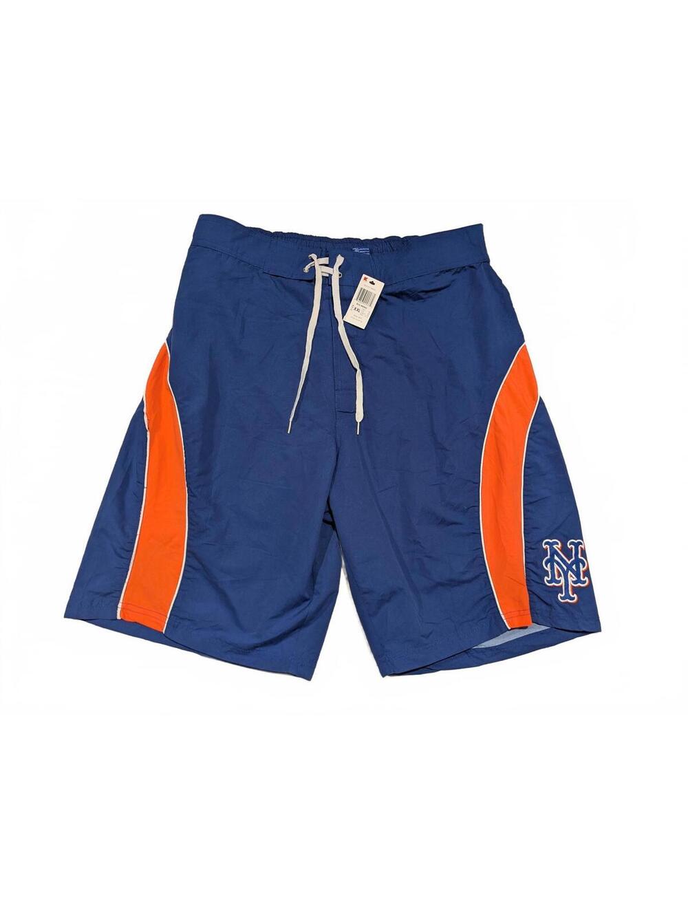 New York Mets Swim Trunks - Blue & Orange Vintage Genuine Merchandise XXL G-III